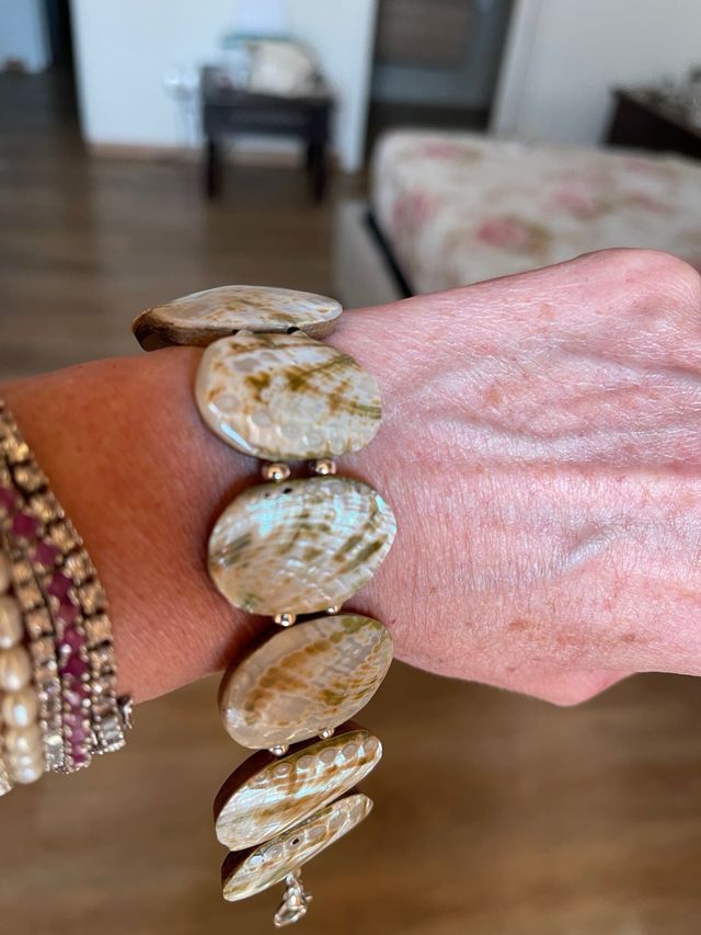 Bracciale Madreperla Legno Madreperla