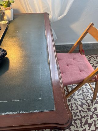 Escritorio inglés vintage de madera