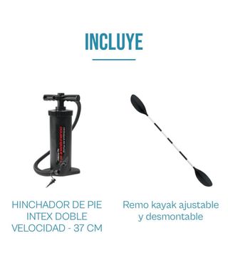 KAYAK HINCHABLE CHALLENGER K1 INTEX 274x76x33CM