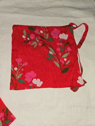 Kimono Zara rojo floral