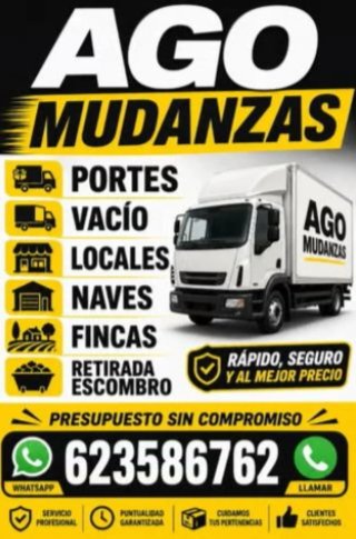 Mudanzas: portes vacío locales ectr