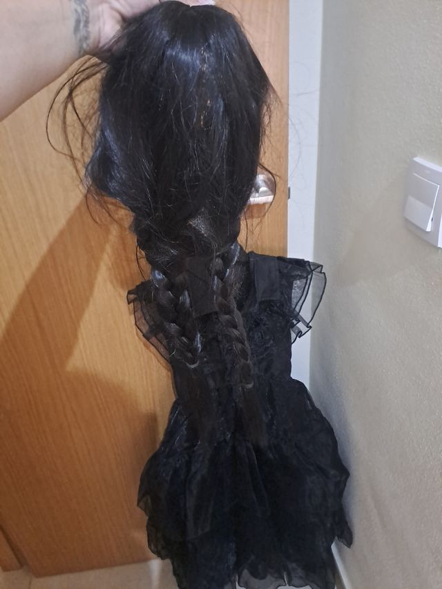 Disfraz niña Miércoles Addams