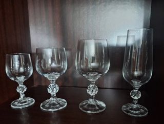 Juego Copas Cristal Bohemia