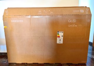 Caja de TV Samsung 55" ideal para mudanzas
