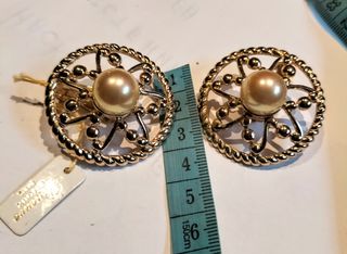 Pendientes antiguos Prenevue Bijoux chapado en oro