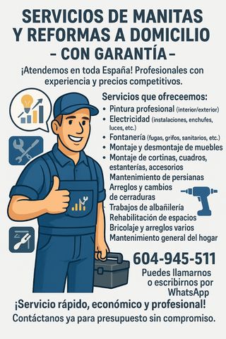 Manitas profesional 24H con garantia!