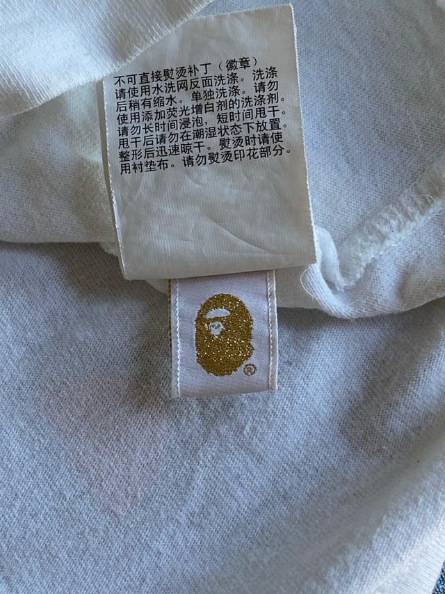 Camiseta BAPE x Champion blanca