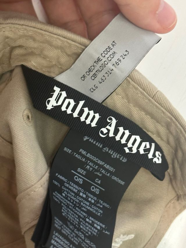 Gorra Palm Angels beige