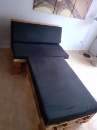 Sofá 2 plazas con mesa
