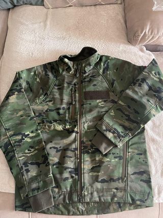 Forro Polar Militar Verde Talla S