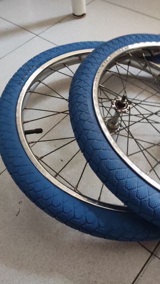 Ruedas BMX de bh cromadas sin cámara ni cubiertas