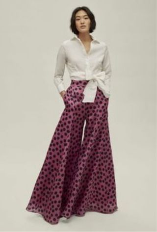 Pantalón seda Carolina Herrera