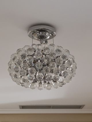 Elegante lámpara techo cristal