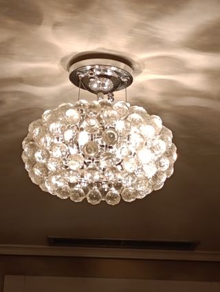 Elegante lámpara techo cristal