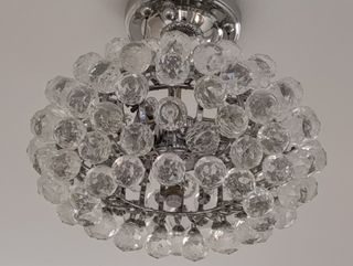 Elegante lámpara techo cristal