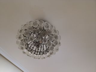 Elegante lámpara techo cristal