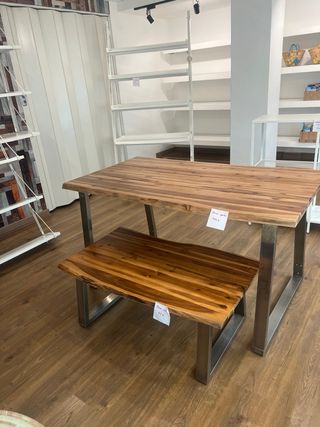 mesa grande madera maciza