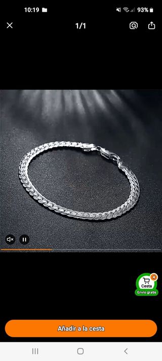 Pulsera plata y Gargantilla