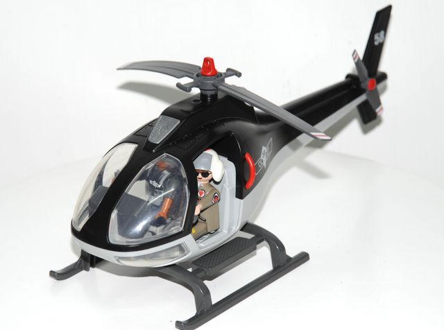 Lote Playmobil Helicoptero y dos muñecos