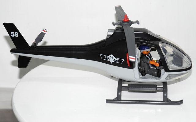 Lote Playmobil Helicoptero y dos muñecos
