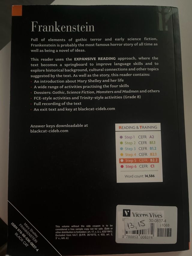 Frankenstein+cd (Reading & Training)