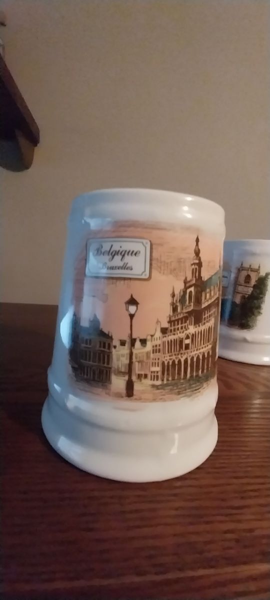 Jarras cerveza porcelana - 6uds