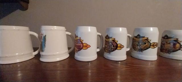 Jarras cerveza porcelana - 6uds