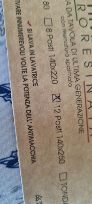 Tovaglie antimacchia 140x180cm