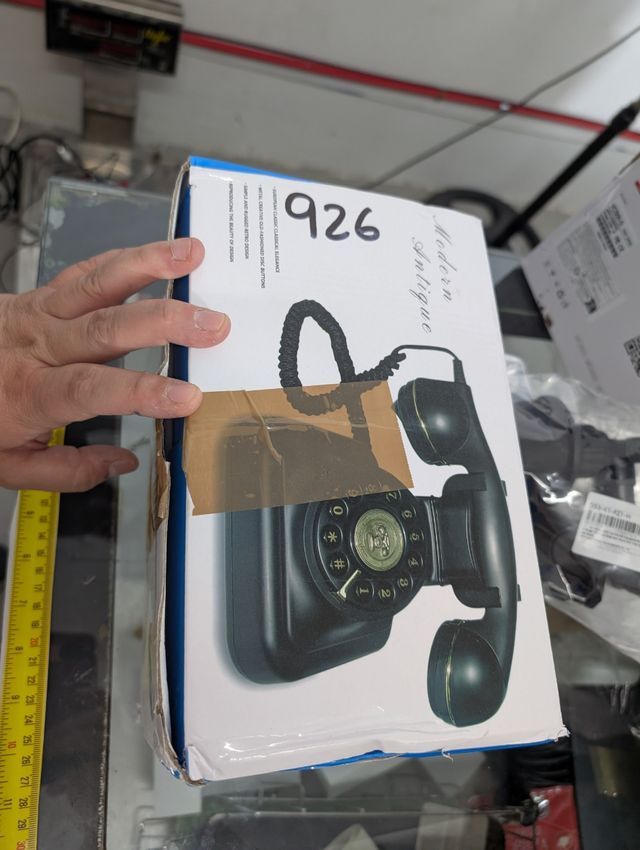 Teléfono retro blanco vintage