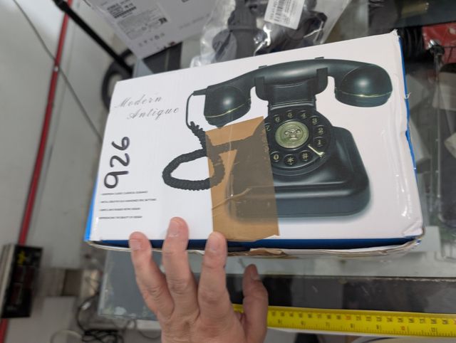 Teléfono retro blanco vintage