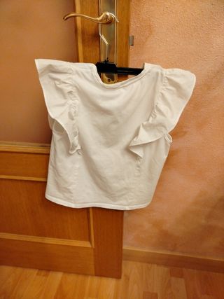 Camiseta blanca niña talla 13-14 ños