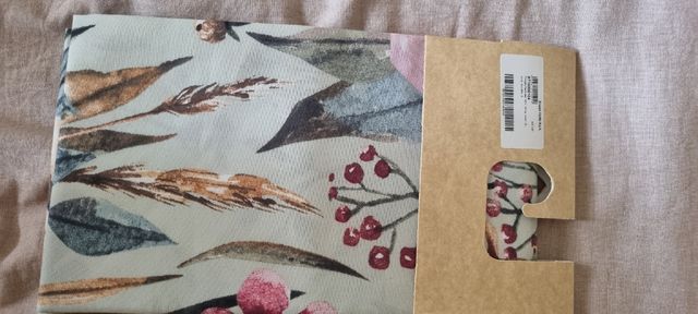 Tovaglia rettangolare verde|multicolore 140x140cm