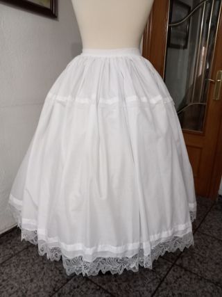 Enaguas Fallera Talla Grande - Blancas