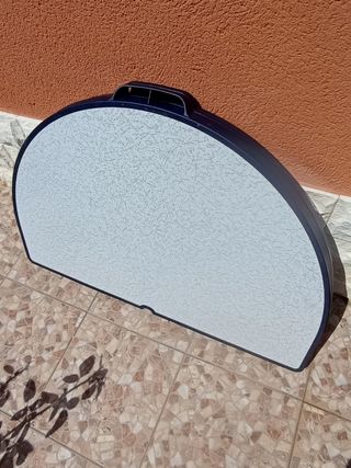 Mesa plegable Crespo - Plegable, Azul y Blanca