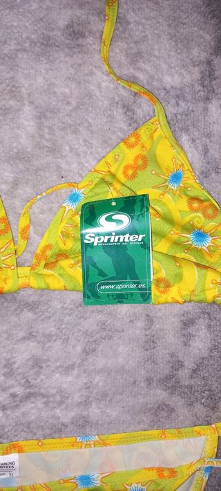 Biquini Sprinter amarelo - Novo com etiquetas