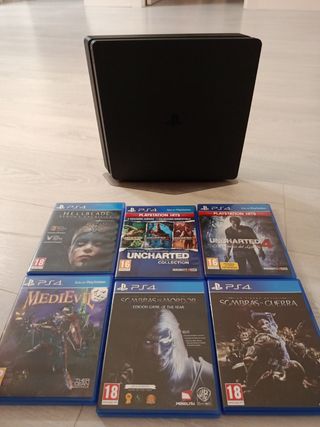 PS4 Slim 1TB + 6 juegos