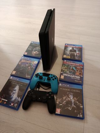 PS4 Slim 1TB + 6 juegos