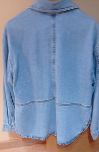 Sobrecamisa vaquera azul Zara