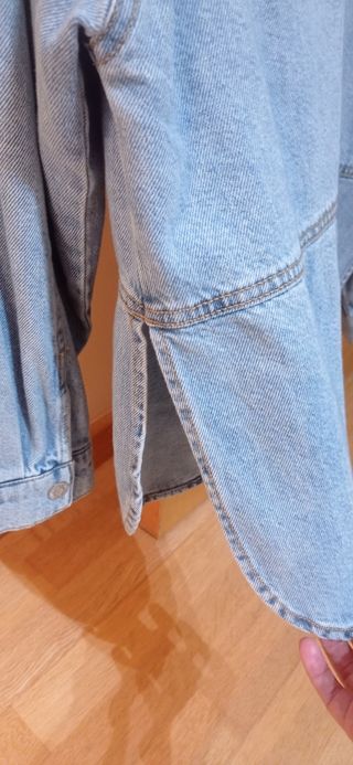 Sobrecamisa vaquera azul Zara