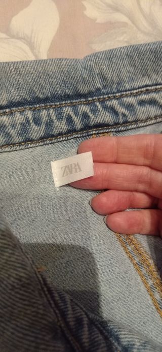 Sobrecamisa vaquera azul Zara
