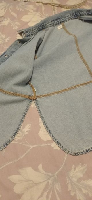 Sobrecamisa vaquera azul Zara