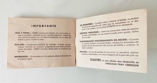 Manual Triang Scalextric antiguo