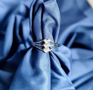 Anillo 3 corazones plata
