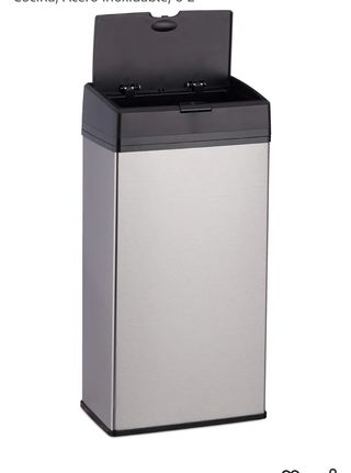 Cubo basura acero inoxidable 36x18x11cm