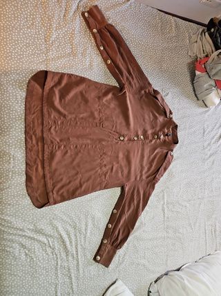 Camisa Zara marrón - talla XS