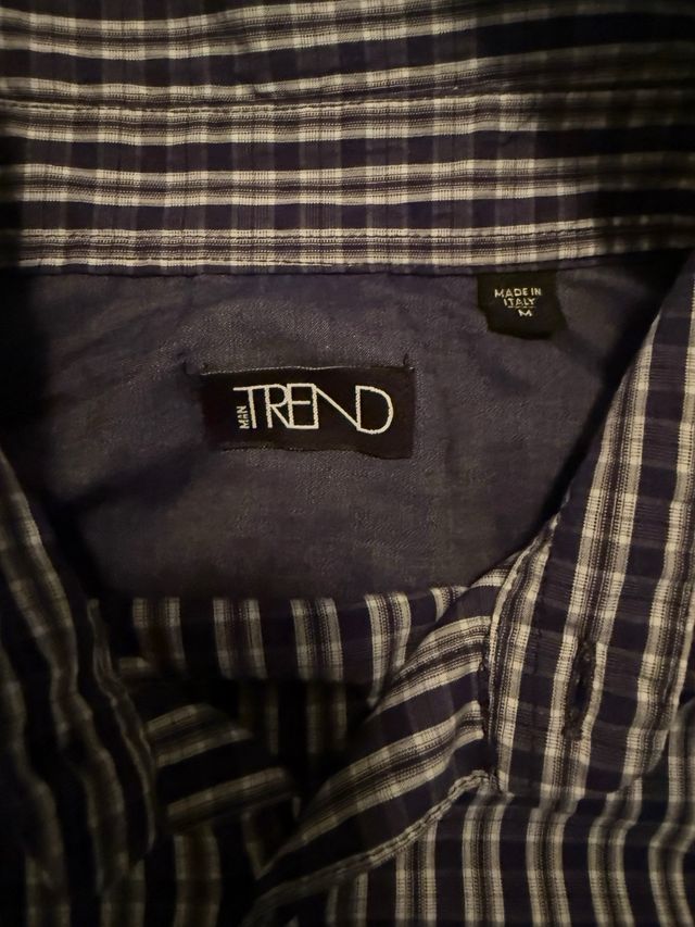 Camicia Trend M - Blu e Bianca a quadri Usato