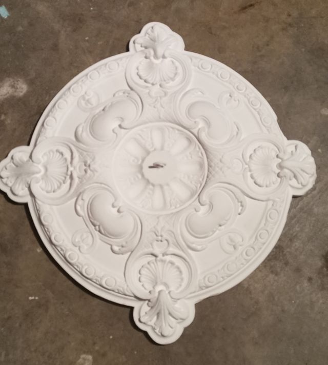 Rosetón techo escayola - Decoración manparas 