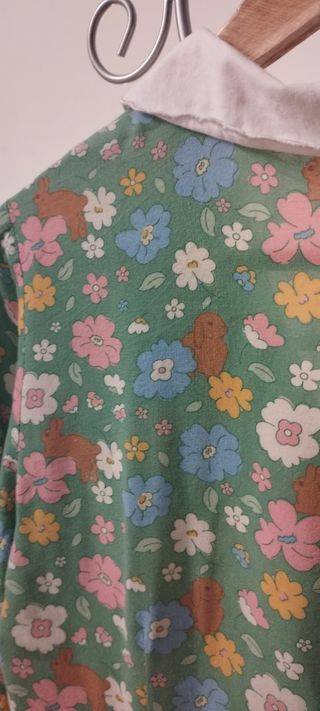 Vestido Kling floral verde