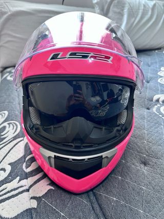 Casco moto LSR2 rosa 