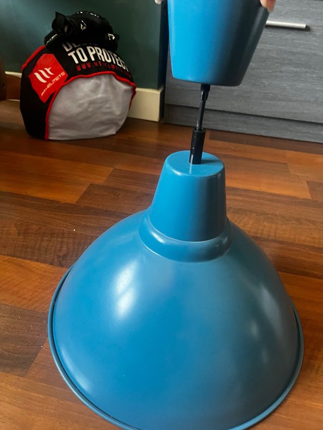 Lámpara industrial azul - Metal